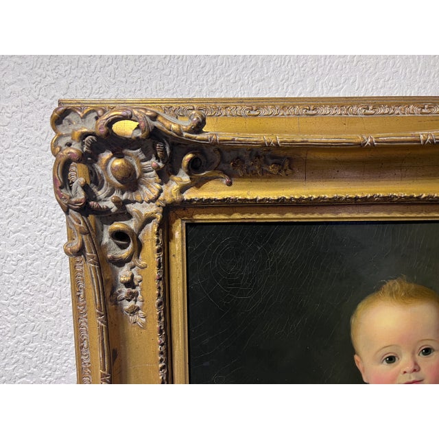 Attr. To John O’Brien Inman (1828–1896) — Antique 1864 American Child Portrait For Sale - Image 10 of 12