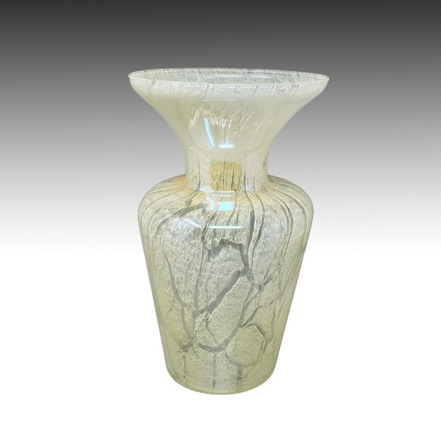 Glass Vintage Italian Handcrafted Vase in Murano Glass by Maestro Del Vetro, 1970s For Sale - Image 7 of 7