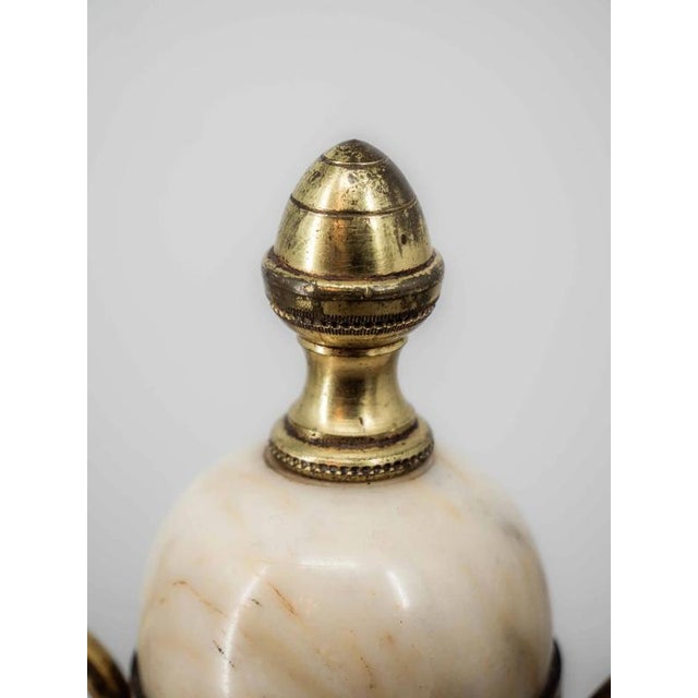 Marble Cassolettes Vases, Set of 2 For Sale - Image 6 of 8