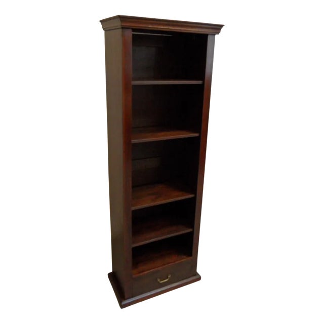 Antique Open Bookcase in Oak, 1890s For Sale
