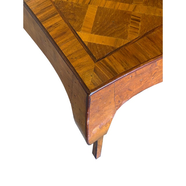 Sleek Italian Parquetry Inlay Writing Desk, Made in Italy For Sale - Image 9 of 18