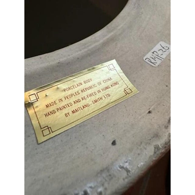 1950s Mid Century Chinese Hand Painted Porcelain Garden Stool For Sale - Image 12 of 12