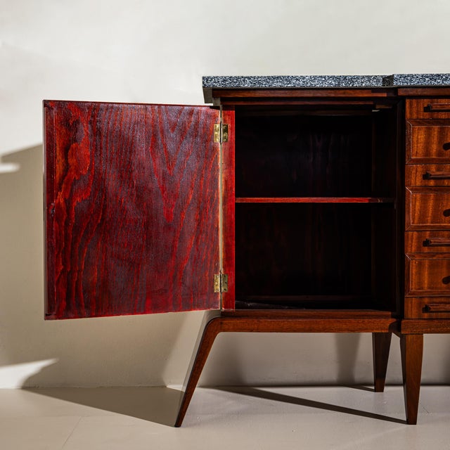 Italian Sideboard With Bird Motifs, Italian School, Mid-20th Century For Sale - Image 3 of 6