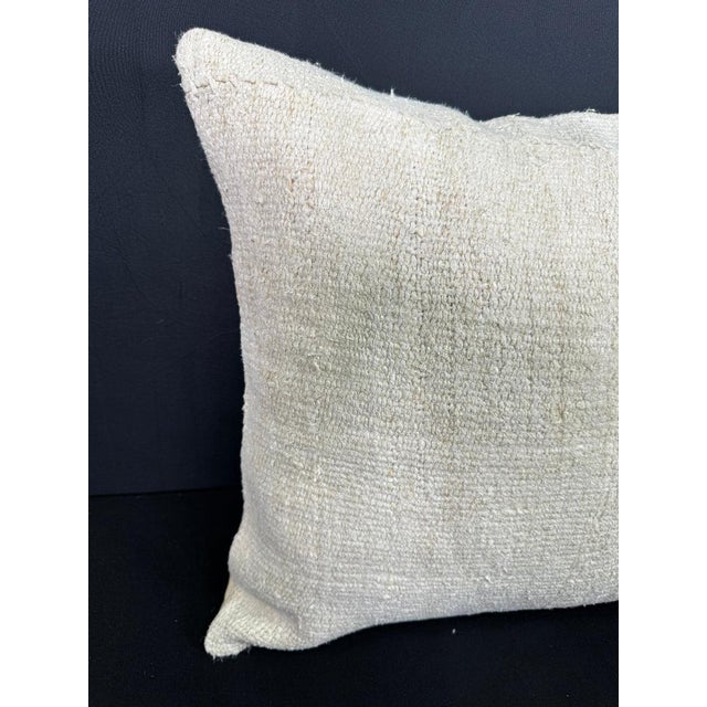 Turkish Hemp Pillow Cushion Natural Beige Cushion Cover 20"x20" #30548 Enhance your home decor with our Kilim Pillow...