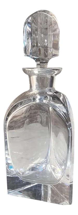 Early Mid-Century Decorative Italian Crystal Whisky Liquor Decanter, 1940