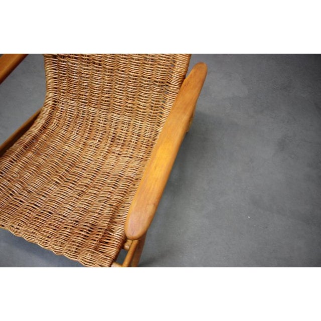 1960s Vintage Rattan Armchair from ULUV, Czechoslovakia, 1960s For Sale - Image 5 of 13