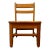 Late 20th Century Child's Wood School Chair For Sale