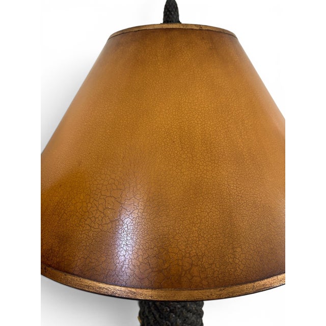 Pair of Vintage Bronze Pineapple Table Lamp in the Style of Maitland Smith For Sale - Image 9 of 12