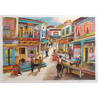 Ari Gradus, "Out West," Lithograph For Sale