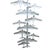 Postmodern Brush Steel Airplane Fighter Plane Wall Sculpture by Artisan House For Sale - Image 4 of 11