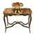 French Louis XV Serving Table With Removable Trays, Hand-Carved Wood & Gold Leaf Details For Sale