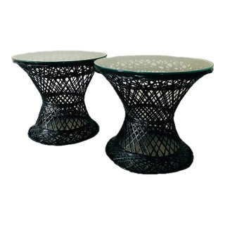 Russell Woodard Spun Fiberglass Mid-Century Side Tables - a Pair For Sale