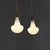 Opal Glass and Brass Pendants from Stilnovo, 1960s, Set of 2 For Sale - Image 4 of 4