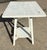 Mid 20th Century Vintage White Handpainted Mahogany Farmhouse Shabby Chic Two-Tier Side Table With Drawer For Sale - Image 5 of 12
