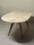 Table with Wooden Leg and Marble Top, 1950s For Sale - Image 9 of 18