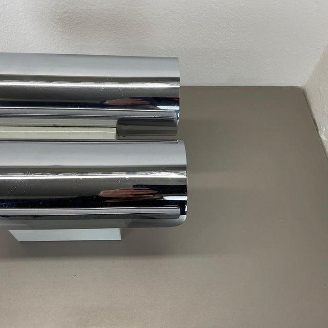 Modern German Space Age Chromed Wall Lights, 1970s, Set of 2 For Sale - Image 10 of 18
