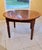 Antique Round Mahogany Dining Table, 42” Turned Legs, Farmhouse Style For Sale In West Palm - Image 6 of 10