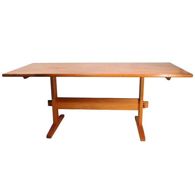 Exceptional Mid Century, Danish, Scandinavian dining table, in excellent, original, clean and ready to use condition. The...