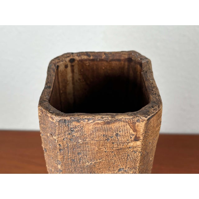Mid-Century Modern Mid-Century Modern German Brutalist Studio Pottery Vase, 1960s For Sale - Image 3 of 13