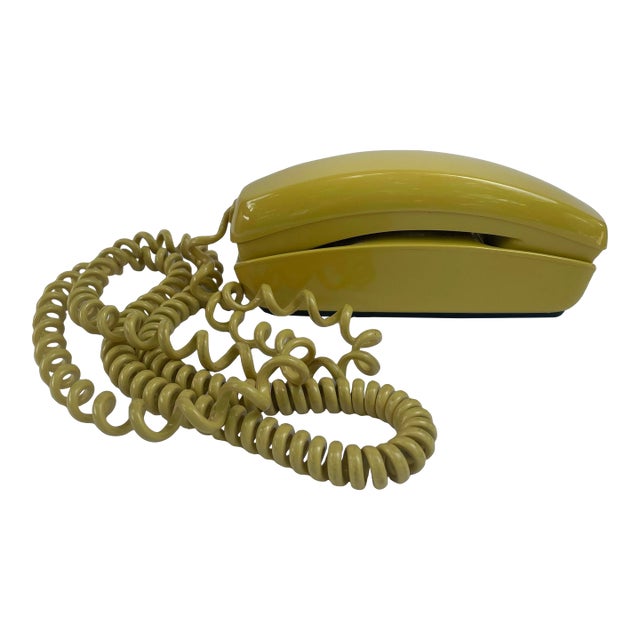 1980s Trimline Yellow Phone For Sale