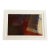“Patch of Blue” Matted Original Abstract Acrylic on Vintage Grid Paper by Nancy Smith For Sale