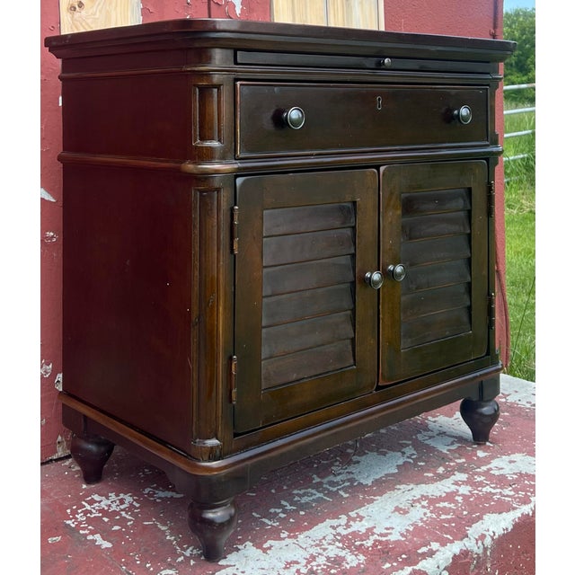 Traditional Paula Deen Home Door Nighstand in Tobacco For Sale - Image 3 of 12