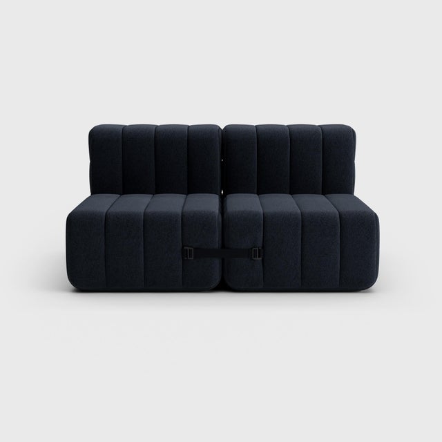 2-Seater Modular Sofa in Jet Fabric by Ambivalenz, Set of 4 For Sale - Image 14 of 18