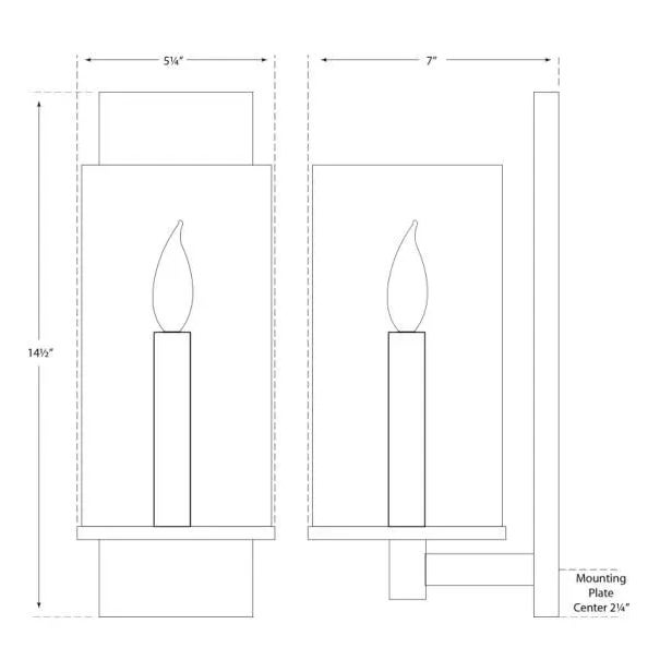 Modern AERIN for Visual Comfort Signature Deauville Single Sconce in Polished Nickel with Clear Glass For Sale - Image 3 of 3