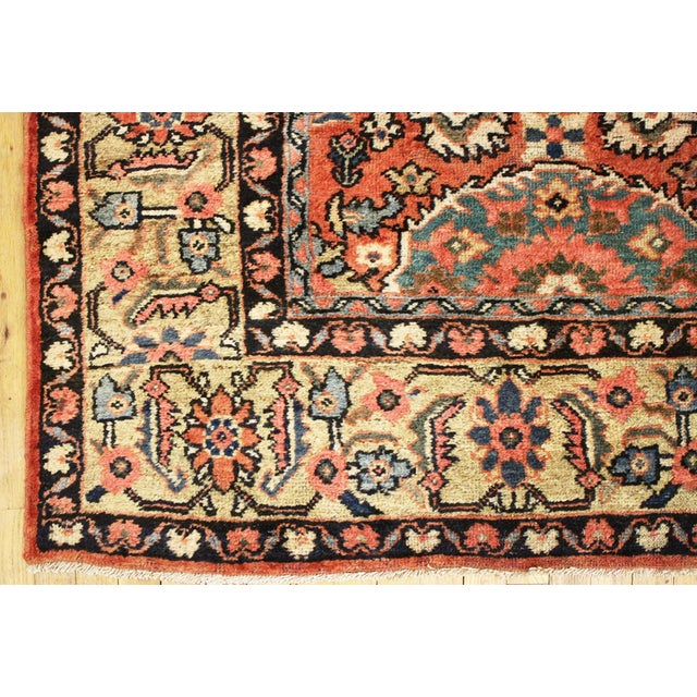 Antique Persian Sultanabad Oriental Carpet, Room Size, with Palmettes For Sale In New York - Image 6 of 11