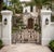 Vintage French-Style Cast Iron Garden Driveway Gates With Side Panels For Sale - Image 9 of 10
