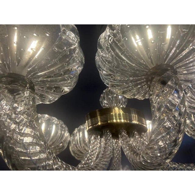 Murano Glass Chandelier attributed to Barovier & Toso, 1940s For Sale - Image 18 of 18