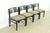 Knoll Knoll Postmodern Black Lacquered Ricchio Dining Chairs, Set of Four For Sale - Image 4 of 13