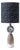 Vintage Spanish Ceramic Table Lamp with Hand-Painted Cubist Figure & New Lampshade For Sale
