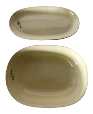 1930's Midcentury w.s George China Set of 2 Serving Bowls / Platters