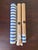 Traditional 2 Rolls of Farrow & Ball Wallpaper Closet Stripe in Blue 364 For Sale - Image 3 of 3