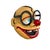 Large Vintage Carnival Clown Mask in Fiberglass, 1990s For Sale - Image 4 of 14