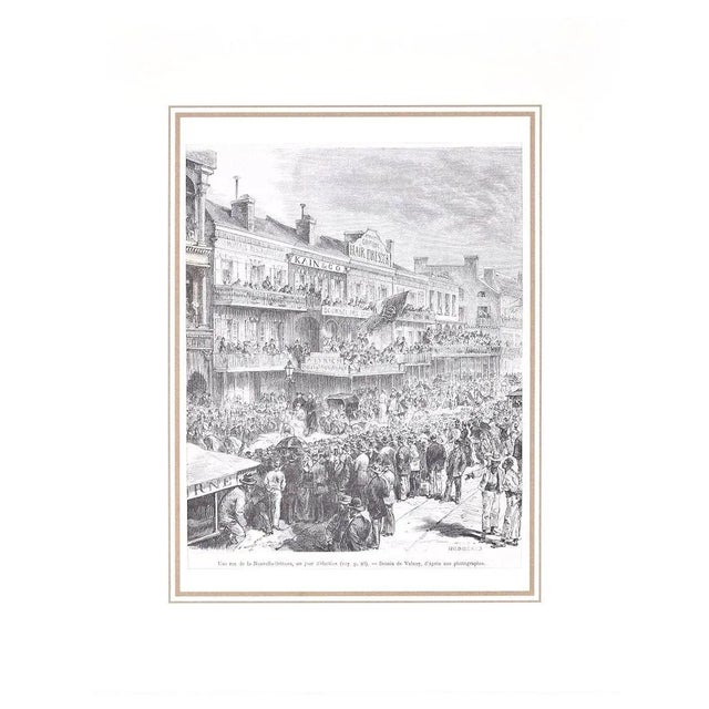 Image dimensions: 18 x 15.7 cm. Un jour d'élection is a black and white lithograph on paper, realized in 1880 by Henry...