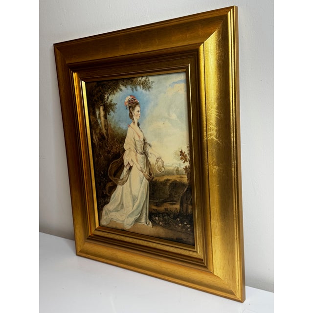 Late 18th Century 18th Century Painting Portrait Aurora Ascending Countess Lady Jane Stanhope in the Light of Dawn For Sale - Image 5 of 17
