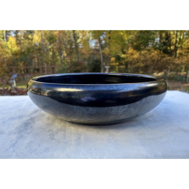 Arts & Crafts New Hampshire Pottery Rare Gunmetal Glaze Bowl For Sale In Boston - Image 6 of 13