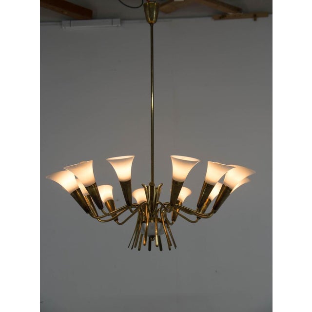 Expo 58 Brussels Chandelier attributed to Kamenicky Senov, 1958 For Sale - Image 12 of 16