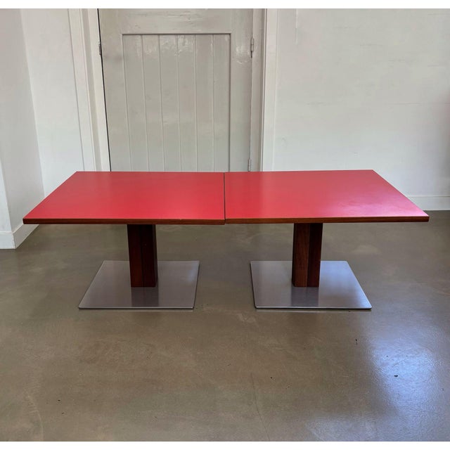 Adjustable Side Tables by Bernard Vuarnesson, 1990s, Set of 2 For Sale - Image 9 of 17