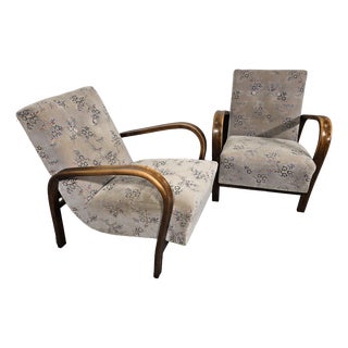 Armchairs by K. Kozelka and A. Kropacek, 1950s, Set of 2 For Sale