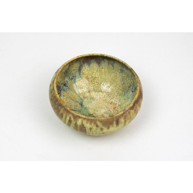 Flamed Stoneware Bowl by Alexandre Bigot, France, 1914 For Sale - Image 4 of 10