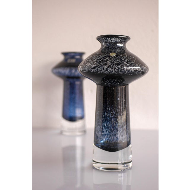 Blue Vases Known as Oxid by Bo Borgström for Åseda, Set of 2 For Sale - Image 8 of 18