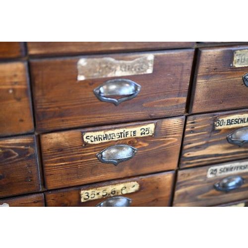 Art Nouveau Ironmongers Shop Counter Drawers, 1890s For Sale - Image 13 of 14