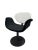 2020s Tulip Swivel Chair in Black and White For Sale - Image 5 of 8