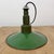 Industrial Green Enamel Military Pendant Lamp with Cast Aluminium Top, 1960s For Sale - Image 16 of 18