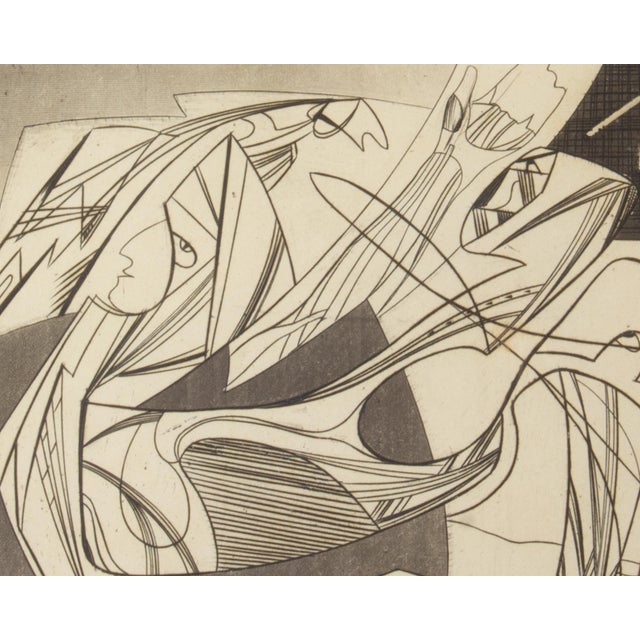 Abstract Etching by Daniel Philip Platt For Sale - Image 4 of 7