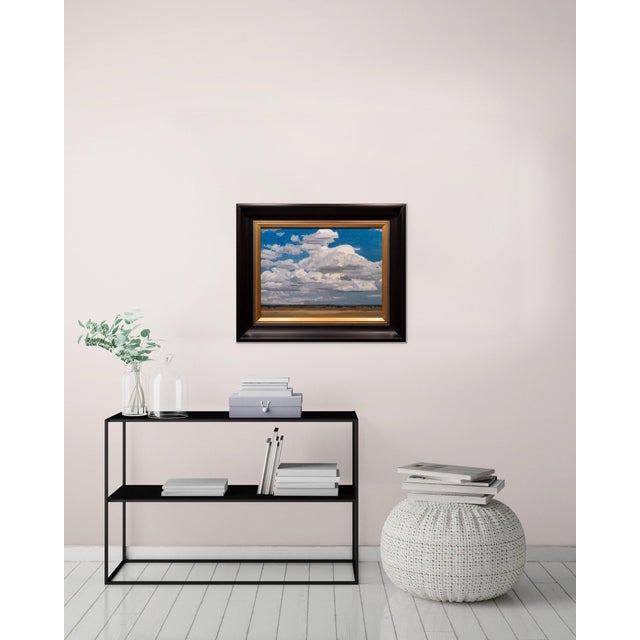 Gathering Form Study by Michael Magrin | Oil on Mounted Linen Landscape With Clouds For Sale - Image 9 of 10