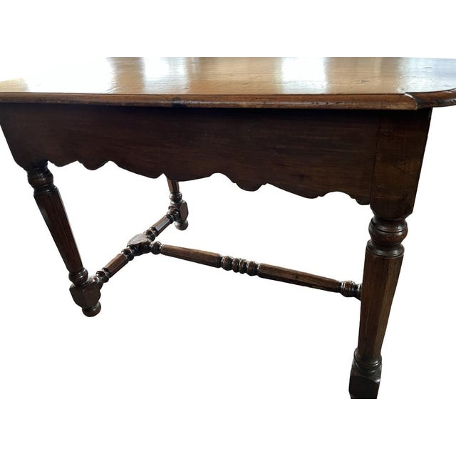Antique French Walnut Side Table For Sale - Image 5 of 17